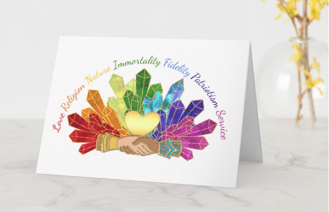 (image for) Rainbow Crystal Notecards (8)