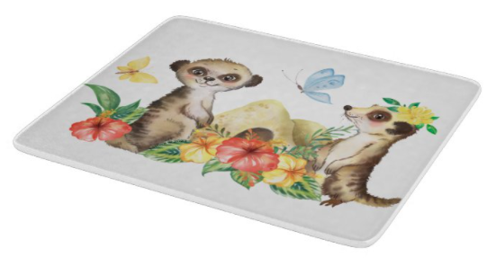 (image for) Meerkat Glass Cutting Board