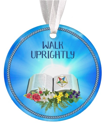 (image for) Grand Chaplain with Open Holy Bible Glass Ornament