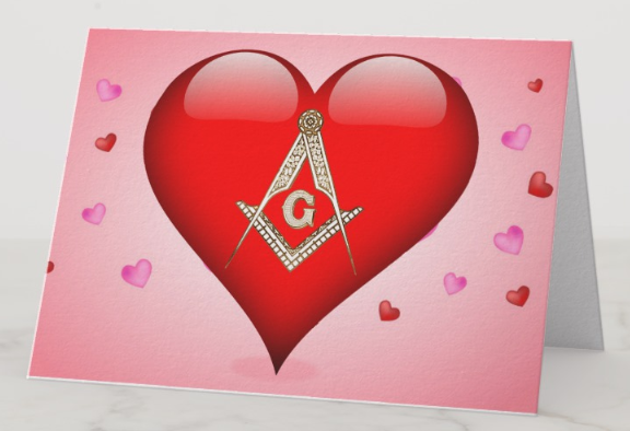 (image for) Masonic Sweetheart Thinking of You - Pack of 10 5"x7" cards