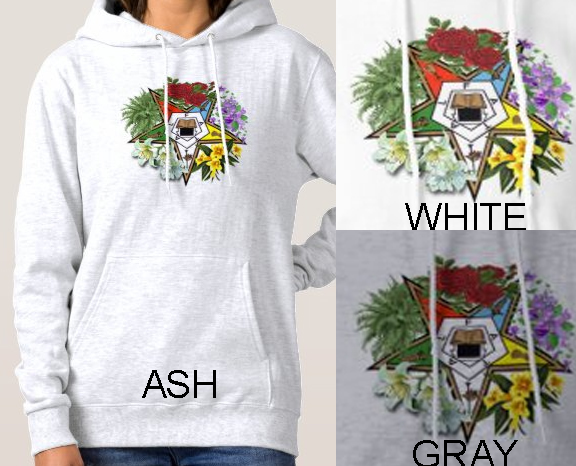 (image for) Floral Eastern Star Hoodie Light Colors